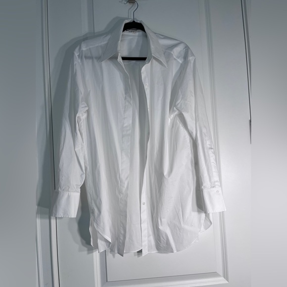 Dorothee Schumacher White Point Collar Button Down Shirt - Picture 1 of 7